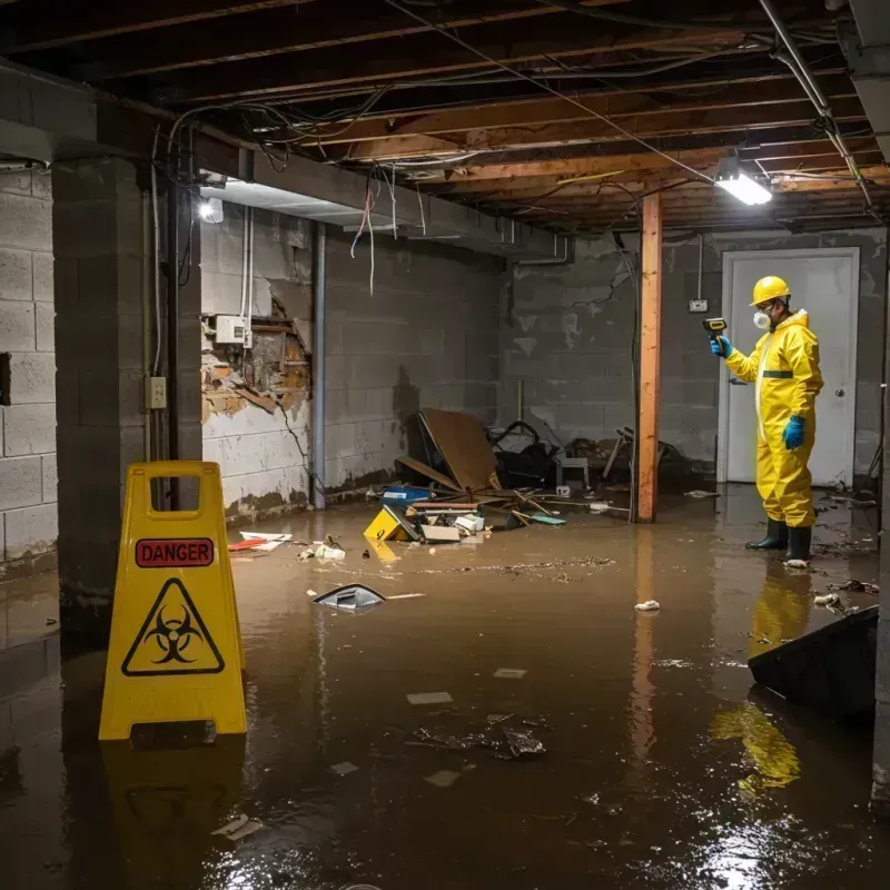 Flooded Basement Electrical Hazard in Upper Nyack, NY Property